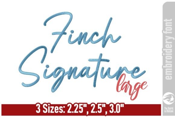 Finch Signature Embroidery Font - L Review