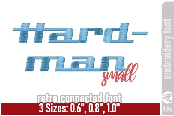 Hardman Retro Font: Bold Stitching for Etsy