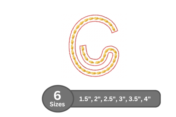 Rope Twist Alphabet -C: A Designer’s Stitch Test