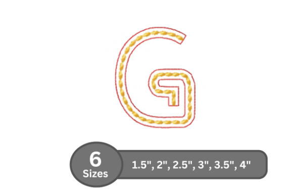 Rope Twist Alphabet - G: A Holiday Embroidery Review