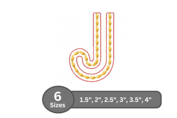 Rope Twist Alphabet - J: Embroidery Review