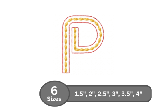 Rope Twist Alphabet -P: Sweatshirt Design Review