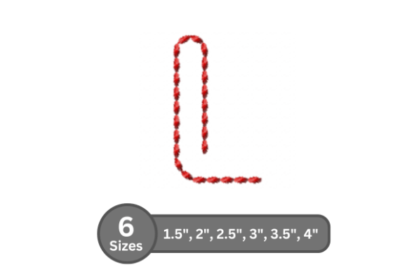 Soft Cord Alphabet -L: A Holiday Embroidery Review
