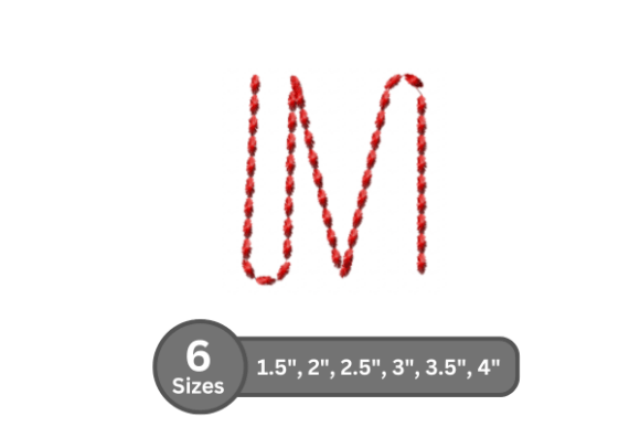 Soft Cord Alphabet -M: A Holiday Embroidery Review