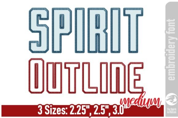 Spirit Outline Embroidery Font: Boutique Sweatshirt Review
