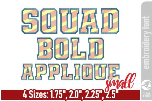Squad Bold Applique Font: Etsy Seller Review